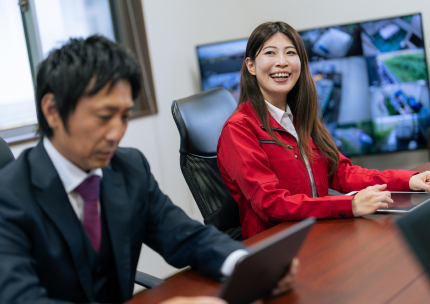 社内会議の様子