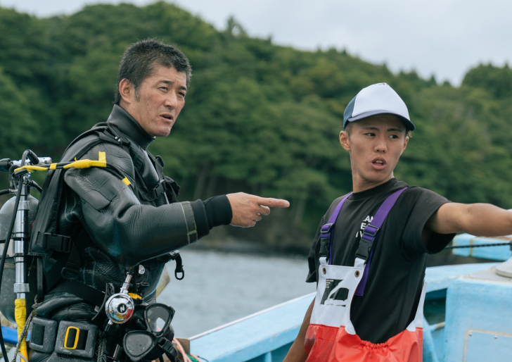 船上の漁師たち